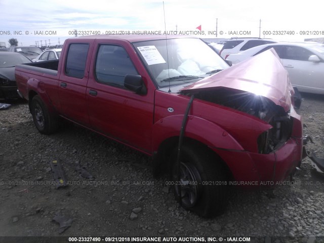 1N6ED29X44C441184 - 2004 NISSAN FRONTIER CREW CAB XE V6 RED photo 1