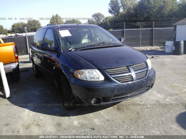 2D4GP44L97R192124 - 2007 DODGE GRAND CARAVAN SXT BLUE photo 1