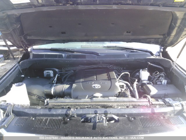 5TFUW5F1XGX491322 - 2016 TOYOTA TUNDRA DOUBLE CAB SR/SR5 BLACK photo 10