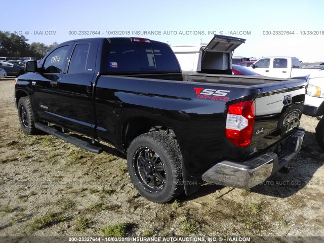 5TFUW5F1XGX491322 - 2016 TOYOTA TUNDRA DOUBLE CAB SR/SR5 BLACK photo 3