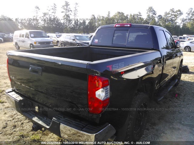 5TFUW5F1XGX491322 - 2016 TOYOTA TUNDRA DOUBLE CAB SR/SR5 BLACK photo 4