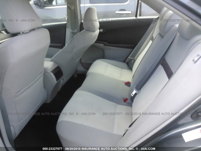 4T1BF1FK3CU011802 - 2012 TOYOTA CAMRY SE/LE/XLE GRAY photo 8