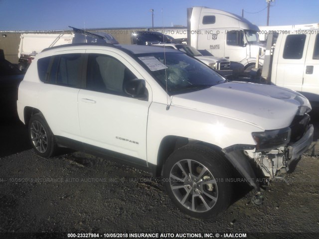 1C4NJCBA7GD706251 - 2016 JEEP COMPASS SPORT WHITE photo 1