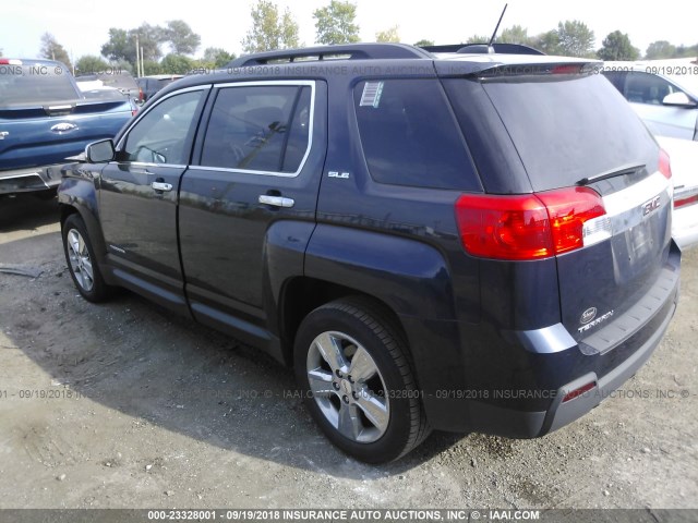 2GKALREK3F6350124 - 2015 GMC TERRAIN SLE Dark Blue photo 3