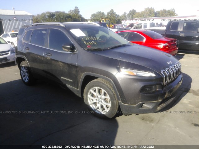 1C4PJLCB5FW721804 - 2015 JEEP CHEROKEE LATITUDE BLACK photo 1