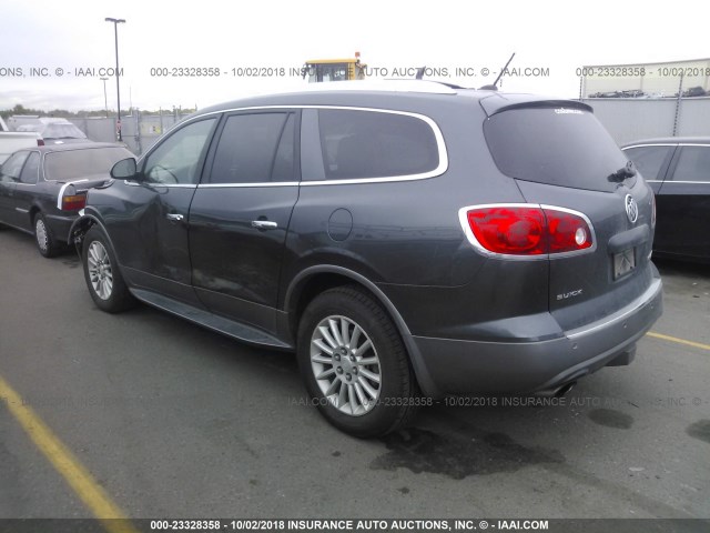 5GAKVBED2BJ209000 - 2011 BUICK ENCLAVE CXL GRAY photo 3
