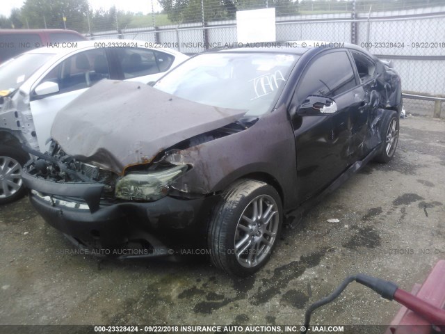 JTKDE177860143159 - 2006 TOYOTA SCION TC BLACK photo 2