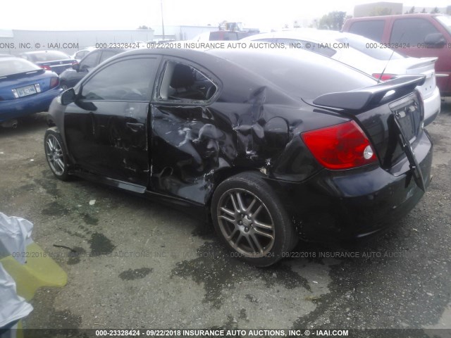 JTKDE177860143159 - 2006 TOYOTA SCION TC BLACK photo 3