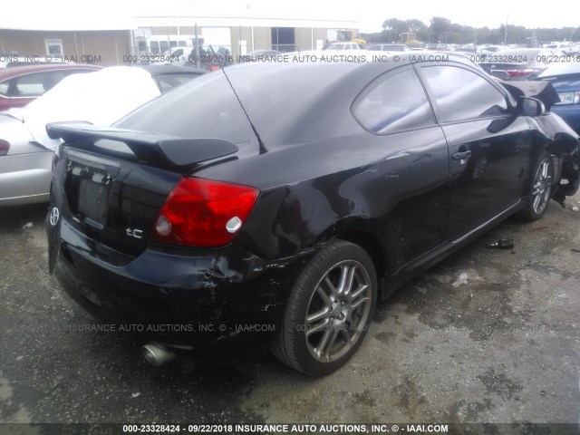 JTKDE177860143159 - 2006 TOYOTA SCION TC BLACK photo 4