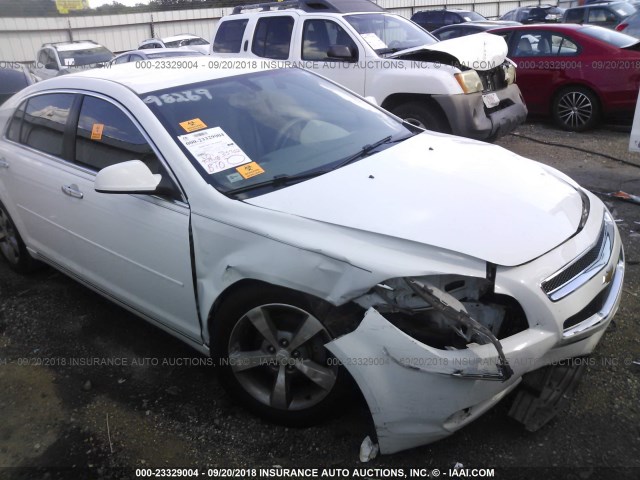 1G1ZC5E06CF188537 - 2012 CHEVROLET MALIBU 1LT WHITE photo 1