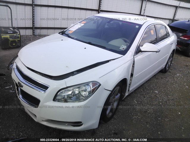 1G1ZC5E06CF188537 - 2012 CHEVROLET MALIBU 1LT WHITE photo 2
