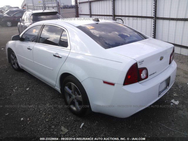 1G1ZC5E06CF188537 - 2012 CHEVROLET MALIBU 1LT WHITE photo 3