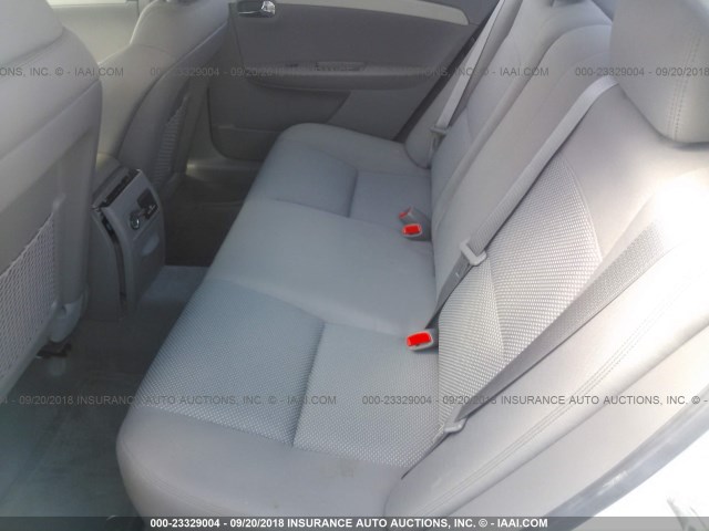 1G1ZC5E06CF188537 - 2012 CHEVROLET MALIBU 1LT WHITE photo 8