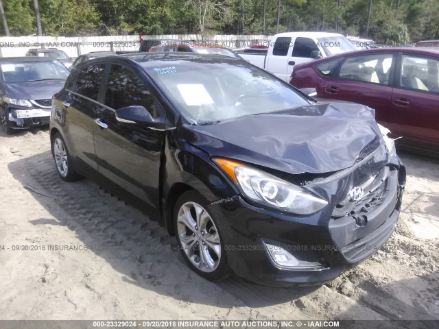 KMHD35LE9DU105207 - 2013 HYUNDAI ELANTRA GT BLACK photo 1