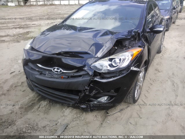 KMHD35LE9DU105207 - 2013 HYUNDAI ELANTRA GT BLACK photo 6