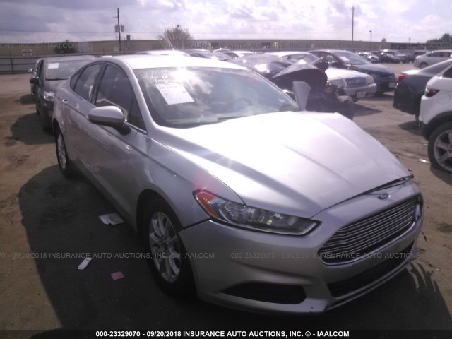 3FA6P0G79GR382084 - 2016 FORD FUSION S SILVER photo 1