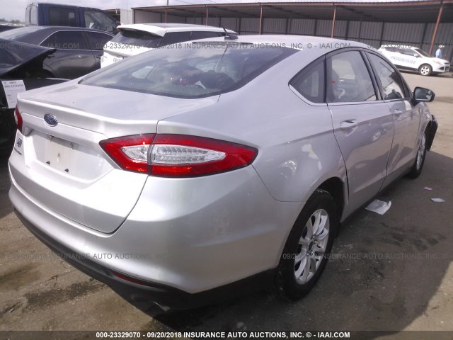 3FA6P0G79GR382084 - 2016 FORD FUSION S SILVER photo 4