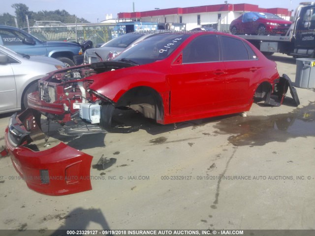 JF1GV8J66BL521653 - 2011 SUBARU IMPREZA WRX STI RED photo 2