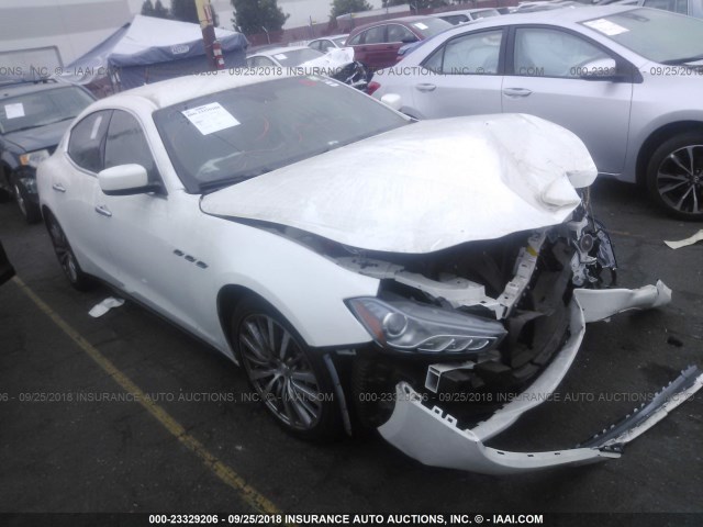 ZAM57XSA6F1155196 - 2015 MASERATI GHIBLI WHITE photo 1