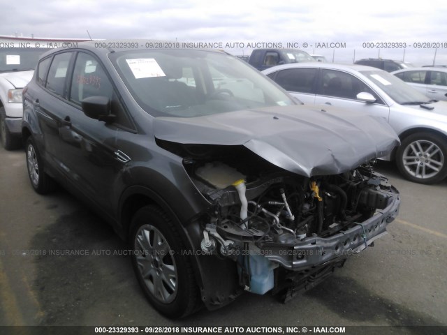 1FMCU0F74DUB49222 - 2013 FORD ESCAPE S GRAY photo 1