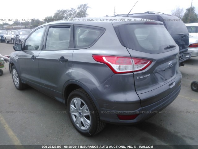 1FMCU0F74DUB49222 - 2013 FORD ESCAPE S GRAY photo 3