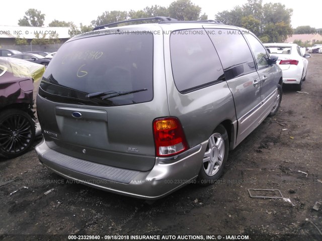 2FMDA53433BDAA768 - 2003 FORD WINDSTAR SEL GRAY photo 4