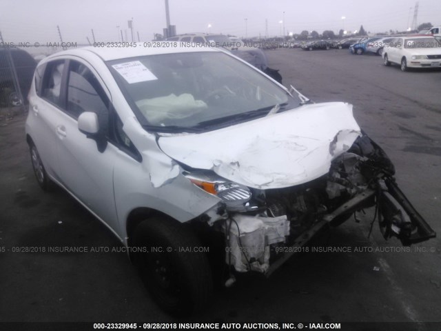 3N1CE2CP8EL403319 - 2014 NISSAN VERSA NOTE S/S PLUS/SV/SL WHITE photo 1