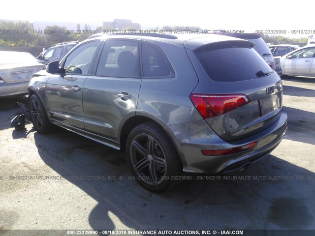 WA1DKAFP5CA102666 - 2012 AUDI Q5 PREMIUM PLUS GRAY photo 3