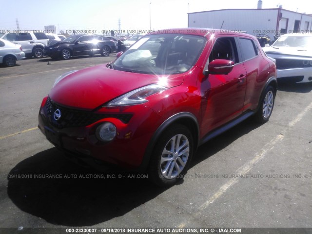 JN8AF5MR0FT502222 - 2015 NISSAN JUKE S/SV/SL/NISMO RED photo 2