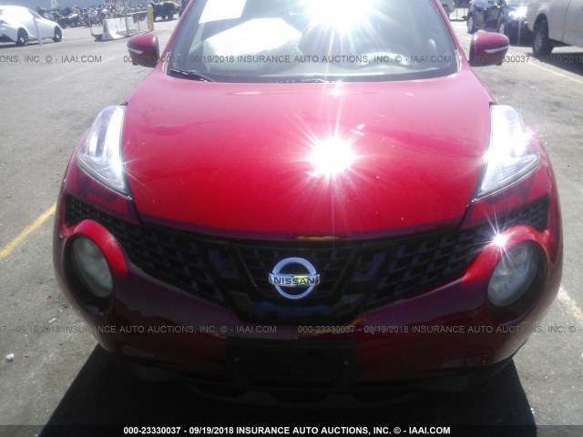 JN8AF5MR0FT502222 - 2015 NISSAN JUKE S/SV/SL/NISMO RED photo 6