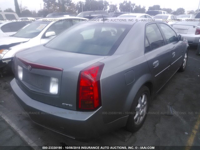 1G6DP577660132009 - 2006 CADILLAC CTS HI FEATURE V6 GRAY photo 4