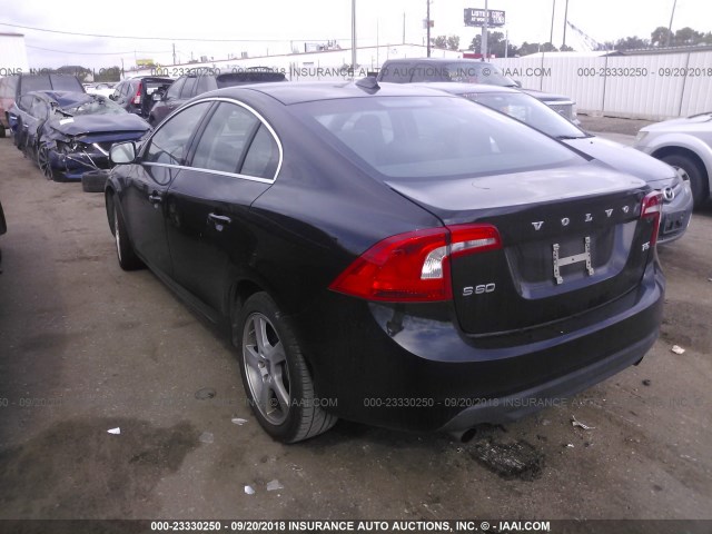 YV1622FS1C2042530 - 2012 VOLVO S60 T5 BLACK photo 3