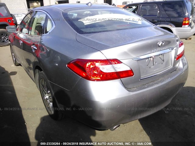 JN1BY1AR8BM373886 - 2011 INFINITI M37 X GRAY photo 3