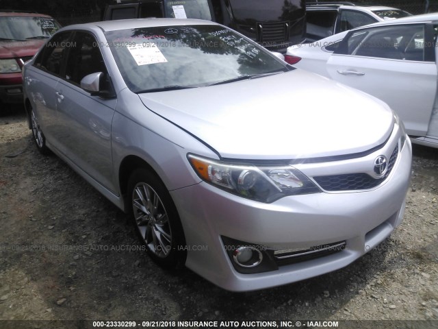 4T1BF1FK9CU191805 - 2012 TOYOTA CAMRY SE/LE/XLE SILVER photo 1