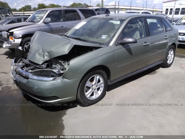 1G1ZT64855F224556 - 2005 CHEVROLET MALIBU MAXX LS GREEN photo 2