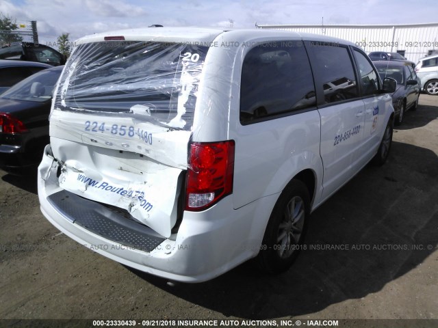 2C4RDGBG2FR691349 - 2015 DODGE GRAND CARAVAN SE WHITE photo 4