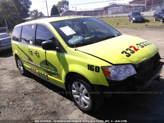 2C4RDGBG3ER130785 - 2014 DODGE GRAND CARAVAN SE GREEN photo 1