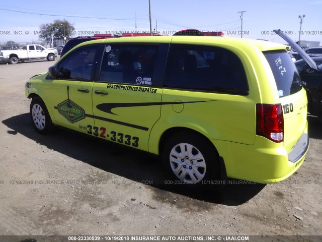 2C4RDGBG3ER130785 - 2014 DODGE GRAND CARAVAN SE GREEN photo 3