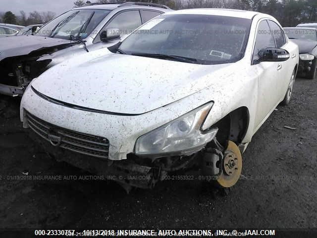 1N4AA5AP3AC843013 - 2010 NISSAN MAXIMA S/SV WHITE photo 6