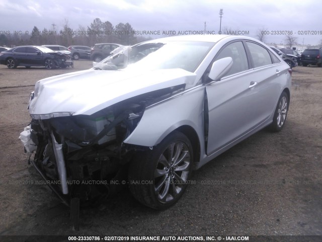 5NPEC4AC4BH292478 - 2011 HYUNDAI SONATA SE/LIMITED SILVER photo 2