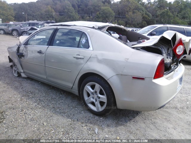1G1ZG57B29F233890 - 2009 CHEVROLET MALIBU LS 金色 照片 3