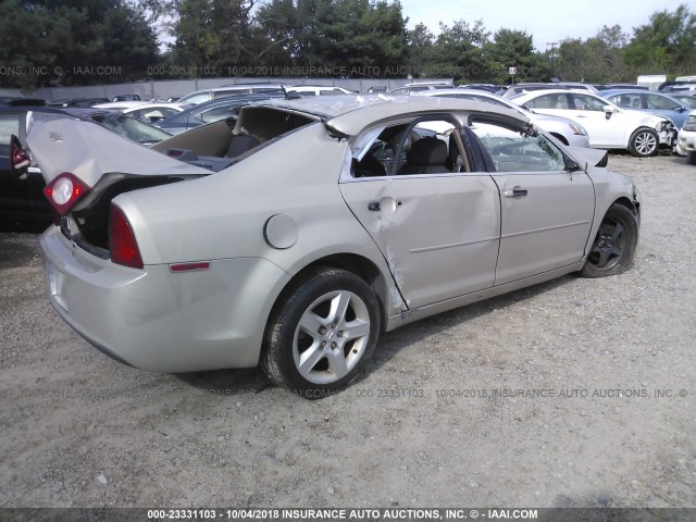 1G1ZG57B29F233890 - 2009 CHEVROLET MALIBU LS 金色 照片 4