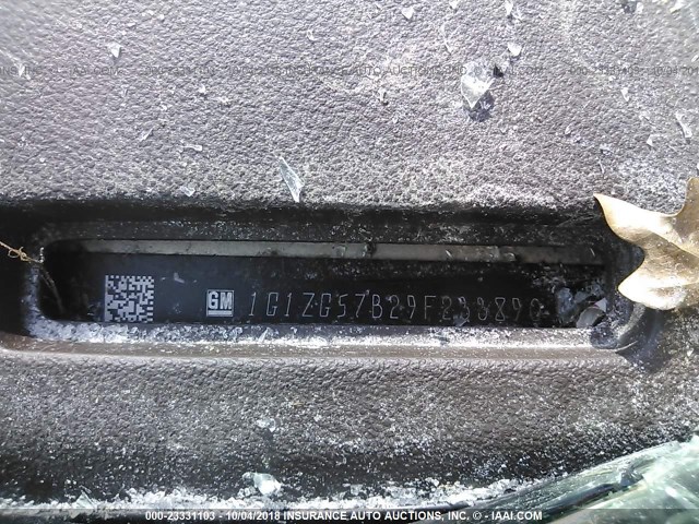 1G1ZG57B29F233890 - 2009 CHEVROLET MALIBU LS 金色 照片 9