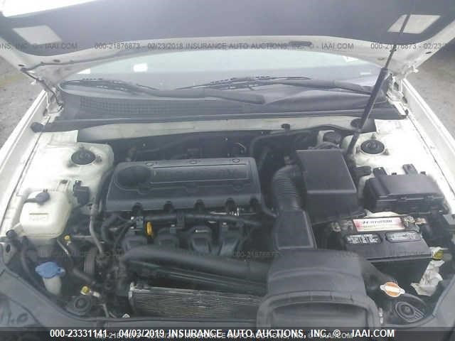 5NPEU46C19H569345 - 2009 HYUNDAI SONATA SE/LIMITED WHITE photo 10