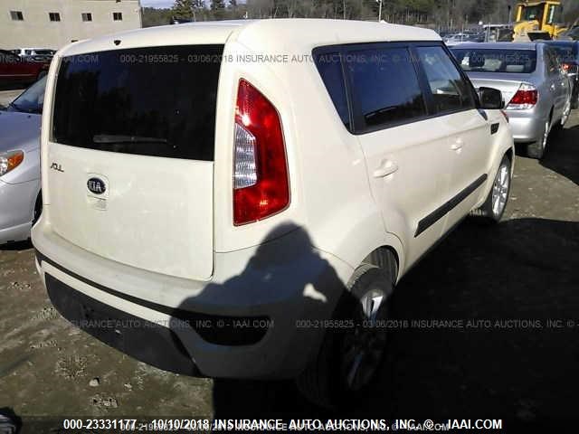 KNDJT2A61D7526094 - 2013 KIA SOUL +/!/SPORT WHITE photo 4