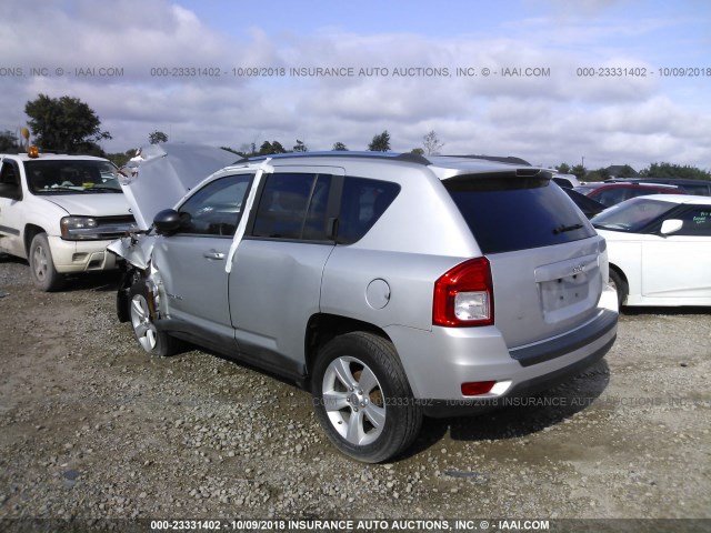 1J4NT1FB0BD228016 - 2011 JEEP COMPASS SPORT SILVER photo 3