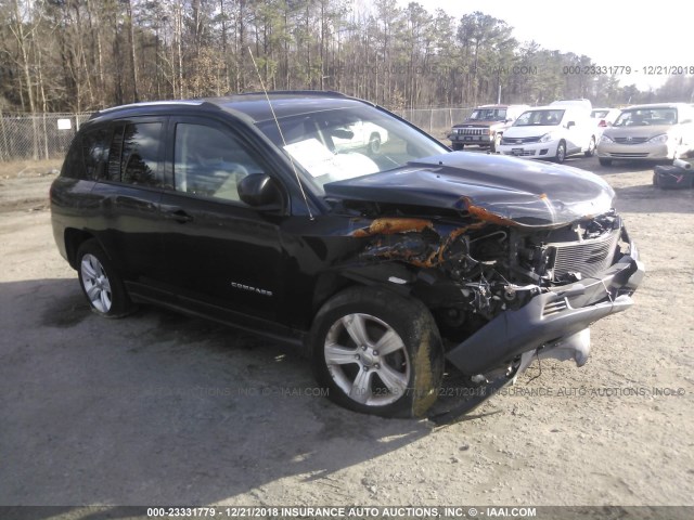 1C4NJCBA6CD657750 - 2012 JEEP COMPASS SPORT BLACK photo 1