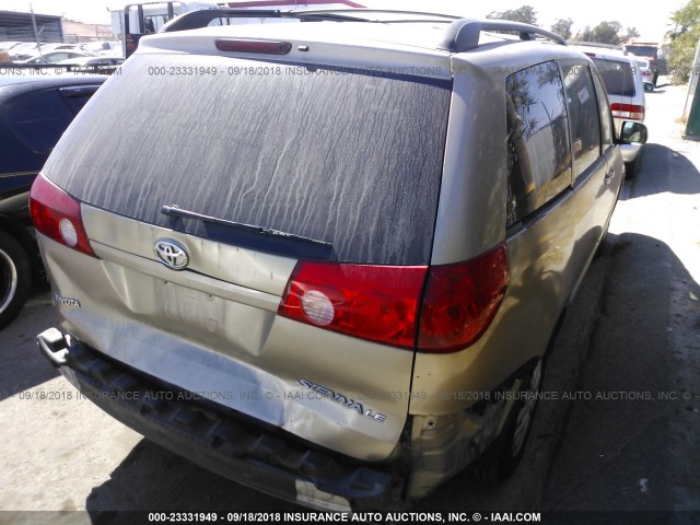 5TDZA23C66S479665 - 2006 TOYOTA SIENNA CE/LE Champagne photo 4