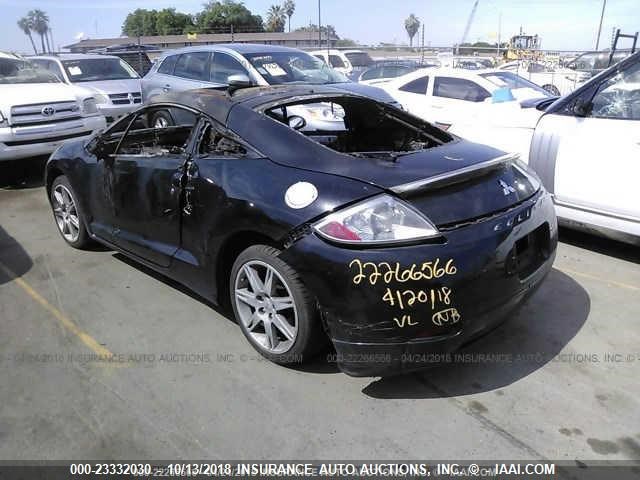 4A3AK34T07E014026 - 2007 MITSUBISHI ECLIPSE GT BLACK photo 3