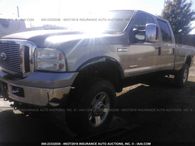 1FTWW31P66ED53862 - 2006 FORD F350 SRW SUPER DUTY GOLD photo 2